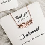 Personalized Olive Branch Necklace with Name and Birthstone Wedding Gift  Anniversary Gift Birthday Gift Valentine's Day Gift for Her