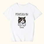 Spersonalizowana koszulka z wzorem psa i kota Baby Shower Urodzinowy prezent świąteczny dla dziecka