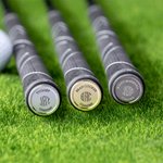 Personalisierte Satz von 3 Edelstahl ID Tag Golf Club Zubehör mit eingraviertem Monogramm Geschenk für Golfliebhaber
