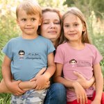 T-shirt personnalisé pour enfant avec nom, initiale, citation amusante Chemise de rentrée scolaire Cadeau pour enfant