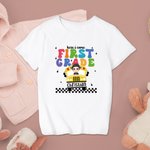 Personlig Here I Come Cute Kid T-skjorte Daglig bruk Tilbake til skolegave Første skoledag antrekk for gutt eller jente