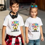 Personlig Here I Come Cute Kid T-skjorte Daglig bruk Tilbake til skolegave Første skoledag antrekk for gutt eller jente