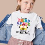 Personlig Here I Come Cute Kid T-skjorte Daglig bruk Tilbake til skolegave Første skoledag antrekk for gutt eller jente