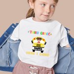 Camiseta de algodón personalizada Here I Come School Bus Back To School Niño Regalo del primer día de colegio