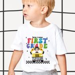 Personlig Here I Come Cute Kid T-skjorte Daglig bruk Tilbake til skolegave Første skoledag antrekk for gutt eller jente