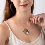 Collier Personnalisé avec Photo et Nom de Cheval Bijoux avec Queue de Cheval Cadeau Commémoratif d'Anniversaire pour Amoureux de Cheval