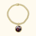 Collana cubana da uomo Iced Out con ciondolo personalizzata con foto gioielli hip hop regalo di compleanno ragazzi e uomo