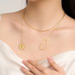 Estetoscopio Personalizado Cadena de Eslabones Mujeres Collar con Encanto Inicial Grabado Graduación Enfermera Semana Regalo para Enfermera Médico Personal