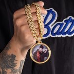 Collana cubana da uomo Iced Out con ciondolo personalizzata con foto gioielli hip hop regalo di compleanno ragazzi e uomo