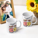 Gepersonaliseerde You'll Always Be My Best Tea 11oz/15oz Keramische mok Beste Vriend Bestie Zus Koffie Kopje Verjaardag Kerstcadeau
