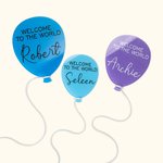 Personalisierte Willkommen in der Welt Ballon Acryl Name Plaque Zeichen für Neugeborene Geburt Ankündigung Ankunft Foto Requisite Baby Dusche Geschenk