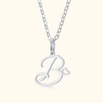 Personalized Handmade Initial Alphabet Necklace with Tiny Heart Charm for Girlfriend Bridesmaid Friends Jewellery Mother's Day Valentine's Day Gift
