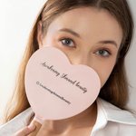Specchio personalizzato per ciglia e sopracciglia Piccolo regalo d'affari a specchio per studi di bellezza e attività estetiche