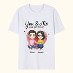 Spersonalizowana koszulka You And Me We Got This T-shirt Walentynki Urodziny Rocznica Prezent dla pary Żona Mąż Dziewczyna