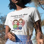 T-shirt Unisexe T-Shirt St Valentin Anniversaire Cadeau pour Couple Femme Petite Amie