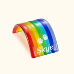 Personalised Pet Memorial Rainbow Bridge with Pawprint and Name Home Decoration Pet Loss Gift for Dog and Cat
