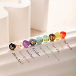 Personalised Glitter Sparkling Angel Wings Necklace with CZ Healing Crystal and Lucky Number for Women Spiritual Numerology Jewellery