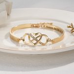 Bracciale Infinity Heart personalizzato con nome Anniversario Regalo per la festa della mamma per la nonna