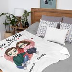 Manta Personalizada Tú y Yo Tenemos Esto Regalo de San Valentín Cumpleaños para Pareja Esposa Marido