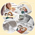 Manta Personalizada Tú y Yo Tenemos Esto Regalo de San Valentín Cumpleaños para Pareja Esposa Marido