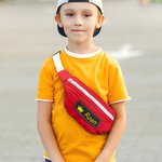 Personalised Canvas Kids Fanny Pack with Embroidered Name Birthday Gift Back to School Gift for Kids