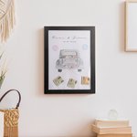 Personlig Bröllopsaffisch med Just Married Pengar Bil Design Heminredning Kontant Present till Smekmånadspar Nygifta