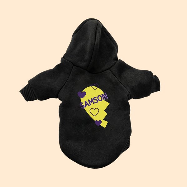 Gepersonaliseerde hond en eigenaar Matching Hoodie Multicolor Love Pattern Outfit Pet Sweat Shirt Pet Supplies Dog Lover Gift