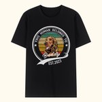 T-shirt Personnalisé avec Dessin Chien Chat Nom Année Cadeau Anniversaire Fête pour Homme Femme Amoureux d'Animal de Compagnie