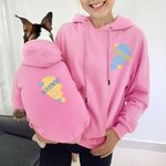 Gepersonaliseerde hond en eigenaar Matching Hoodie Multicolor Love Pattern Outfit Pet Sweat Shirt Pet Supplies Dog Lover Gift