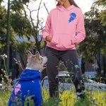 Gepersonaliseerde hond en eigenaar Matching Hoodie Multicolor Love Pattern Outfit Pet Sweat Shirt Pet Supplies Dog Lover Gift