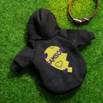 Gepersonaliseerde hond en eigenaar Matching Hoodie Multicolor Love Pattern Outfit Pet Sweat Shirt Pet Supplies Dog Lover Gift