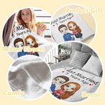 Coperta personalizzata appena sposati 50 anni fa Regali per coppia genitori amici regalo di matrimonio anniversario