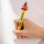 Personalized Apple Crayon Glitter Teacher Beaded Pen with Name Ball-Point Pen Appreciation Thanksgiving Day Gift for Teacher
