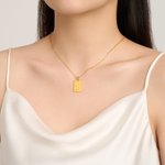 Collar personalizado grabado con firma de mano real joya conmemorativa regalo de cumpleaños o aniversario para mujeres