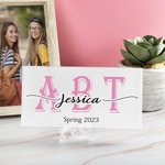 Nombre de la hermandad de mujeres personalizado Placa de cristal acrílico con soporte Regalo de graduación para graduados