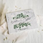 Gepersonaliseerd rustiek eucalyptus stijl bruiloft gastenboek voor bruiloft decor Bridal Shower Keepsake Gift