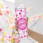 Style Rose Come On Let's Go Party 20oz Skinny Tumbler avec nom Cadeau d'anniversaire de Noël Cadeau d'enterrement de vie de jeune fille pour elle