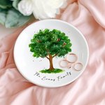 Vassoio portagioie personalizzato con 2-18 nomi per la madre, la nonna, il giorno del ringraziamento e il regalo di Natale.