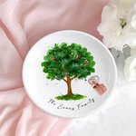 Vassoio portagioie personalizzato con 2-18 nomi per la madre, la nonna, il giorno del ringraziamento e il regalo di Natale.