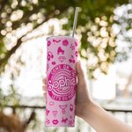 Style Rose Come On Let's Go Party 20oz Skinny Tumbler avec nom Cadeau d'anniversaire de Noël Cadeau d'enterrement de vie de jeune fille pour elle