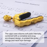 Capos Guitare Uniques Personnalisés avec Nom ou Texte gravé pour Amateurs de Guitare