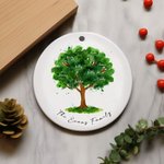Personalisierte Familie Baum keramischen Weihnachtsschmuck mit Namen Geschenk für Großeltern Home Dekoration Familie Keepsake