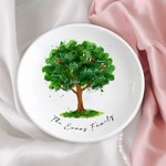 Vassoio portagioie personalizzato con 2-18 nomi per la madre, la nonna, il giorno del ringraziamento e il regalo di Natale.