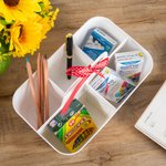 Organizzatore da scrivania personalizzato con design a mela, portamatite con scomparto e nome Regalo di apprezzamento per l'insegnante per il ritorno 