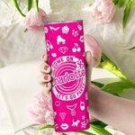 Style Rose Come On Let's Go Party 20oz Skinny Tumbler avec nom Cadeau d'anniversaire de Noël Cadeau d'enterrement de vie de jeune fille pour elle