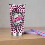 Gepersonaliseerde Come On Let's Go Party Roze Luipaard print Sublimatie Tumbler met naam voor reizen Werk Outing Bachelorette Party Gift