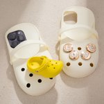 Personalised Silicone Clogs Phone Case with Letters for iPhone Creative Cartoon Accessories Birthday Christmas Gift for Girls