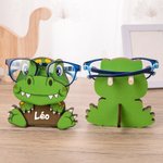 Porte-Lunettes Dinosaure Décoratif Personnalisé avec Nom Support Lunettes de Soleil Décoration de Bureau de Maison Cadeau pour Enfants