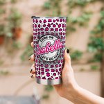 Gepersonaliseerde Come On Let's Go Party Roze Luipaard print Sublimatie Tumbler met naam voor reizen Werk Outing Bachelorette Party Gift
