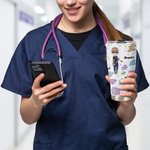 Personalisierte Krankenschwester tägliche Affirmationen gebogene Becher mit Namen Geschenk für Arbeit Büro Camping Krankenschwester Woche Graduierung 